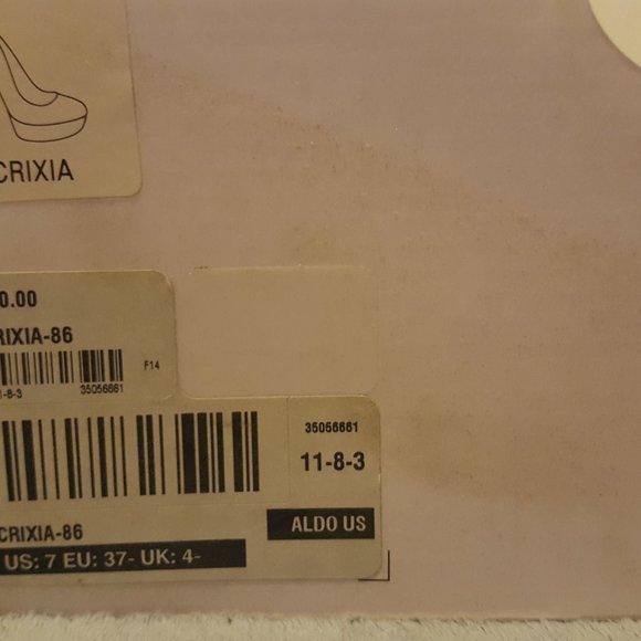 Aldo Crixia Women's Size 7 Gold Glitter Platform Stiletto Pumps - Picture 2 of 2